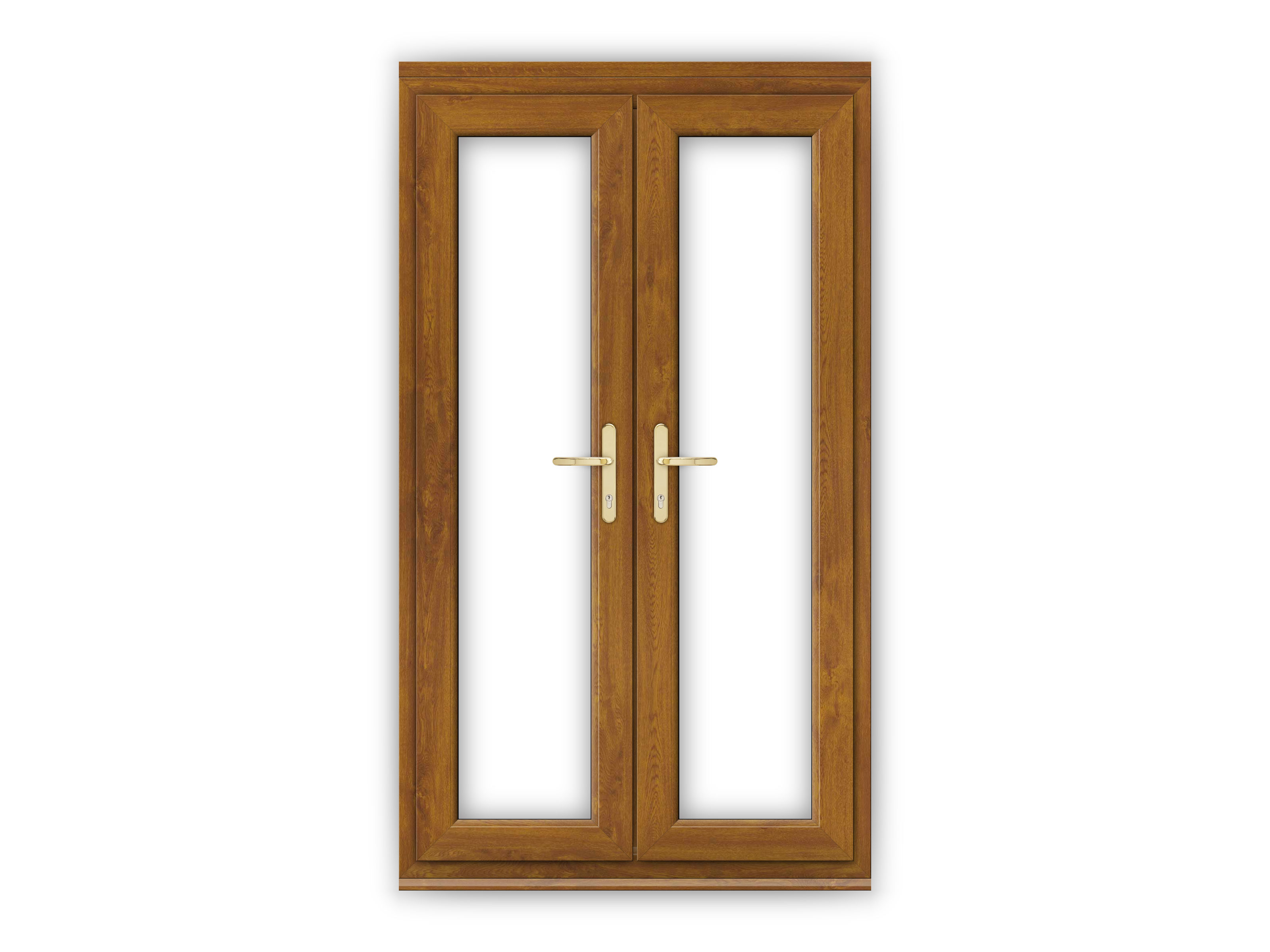 4ft Golden Oak uPVC French Doors Flying Doors